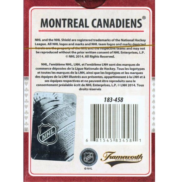 Montreal Canadiens + Eagle Brand Playing Cards Set • New & Sealed - Picture 3 of 5
